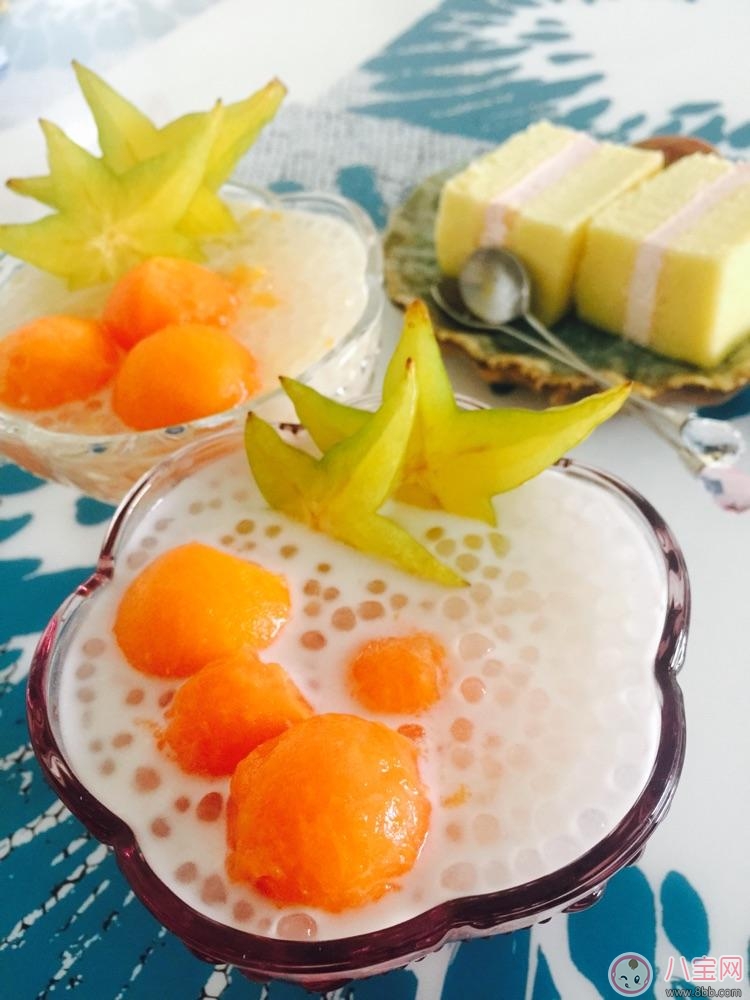 秋燥降火自制椰汁木瓜西米露 媽媽寶寶都愛吃！