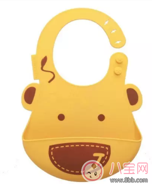 吃輔食再也不怕臟了 賈靜雯女兒咘咘同款硅膠可折疊圍兜