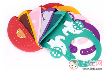 吃輔食再也不怕臟了 賈靜雯女兒咘咘同款硅膠可折疊圍兜