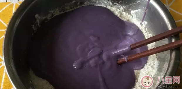 寶寶輔食 口感軟糯的紫薯發(fā)糕