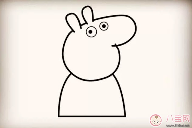 兒童簡(jiǎn)筆畫(huà)小豬佩奇 小豬佩奇的簡(jiǎn)筆畫(huà)