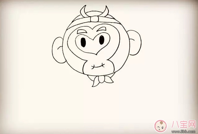 兒童簡(jiǎn)筆畫 卡通人物齊天大圣孫悟空簡(jiǎn)筆畫