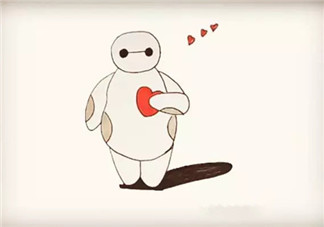 超能陸戰(zhàn)隊(duì)大白簡筆畫 寶寶簡筆畫