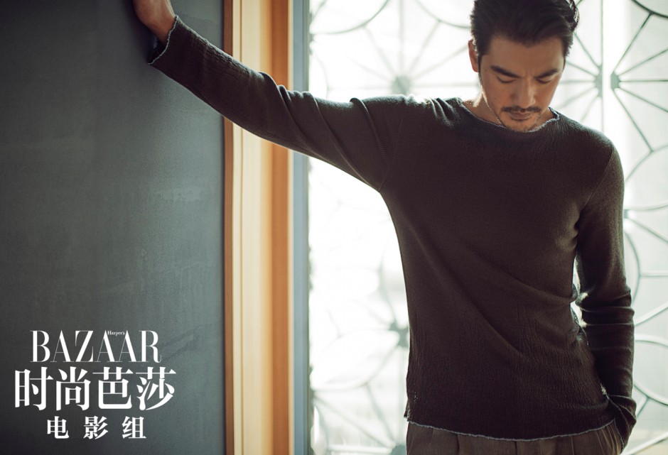 金城武登《時(shí)尚芭莎》雜志封面 盡顯極致紳士魅力