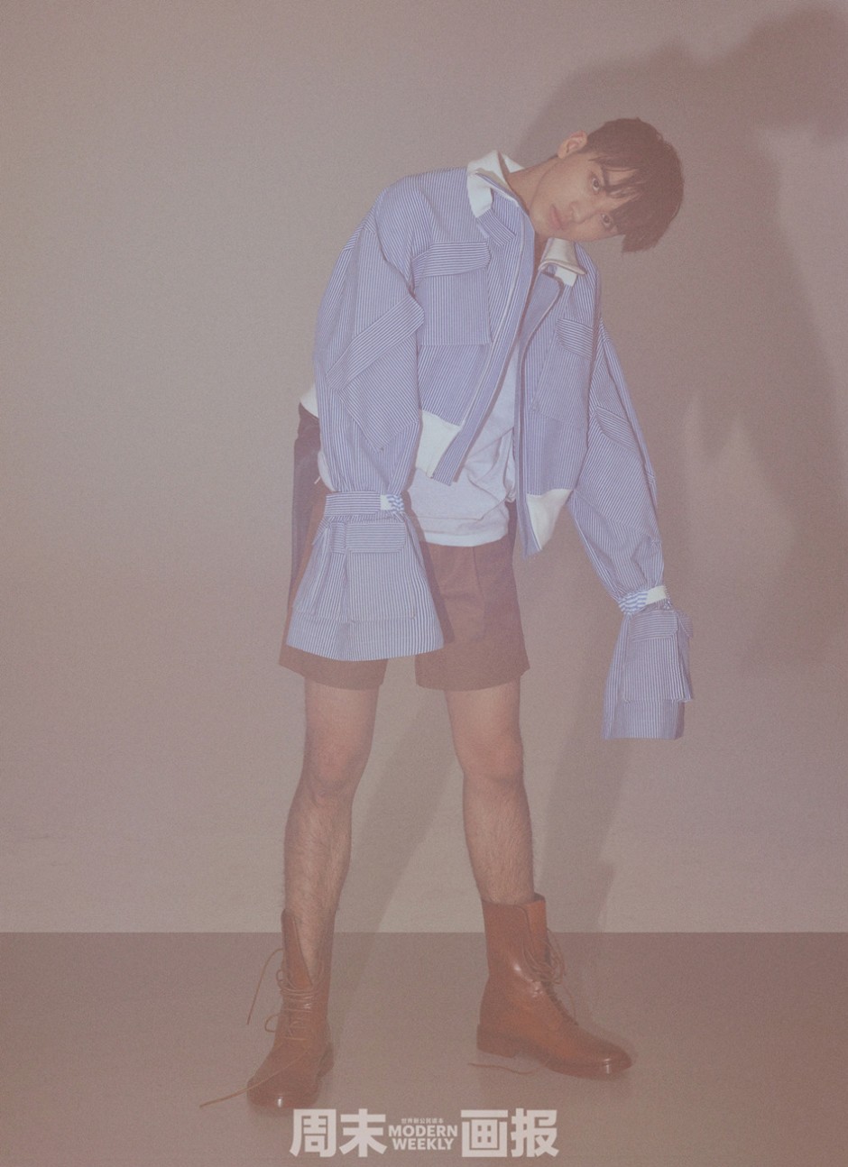 人氣偶像許魏洲雜志封面 雙目透視三月春光