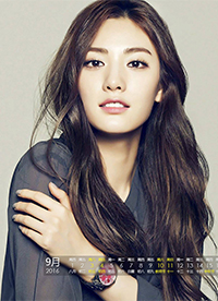 2016年9月美女日歷圖片 時(shí)尚簡(jiǎn)約小清新”