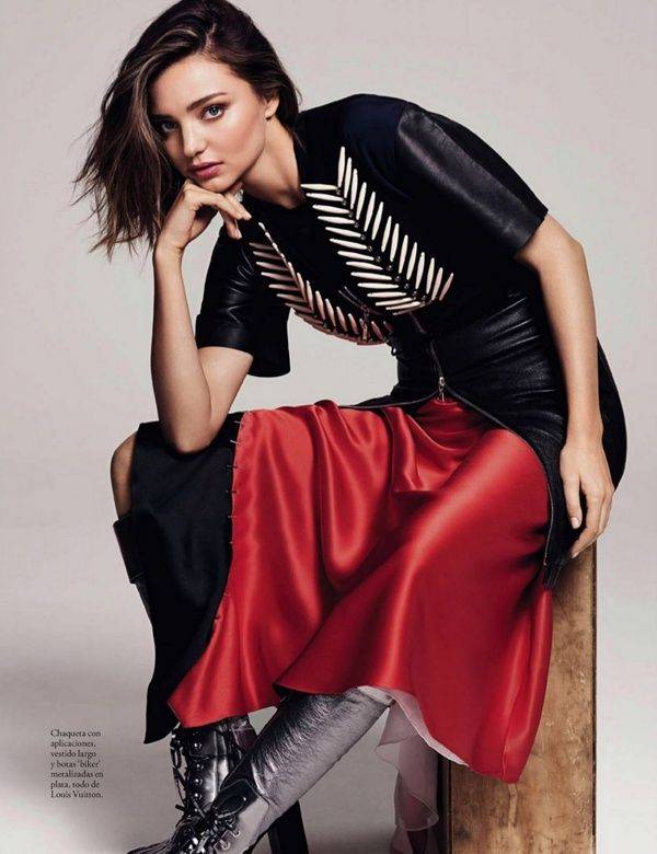 米蘭達(dá)可兒登雜志《ELLE》西班牙11月刊封面