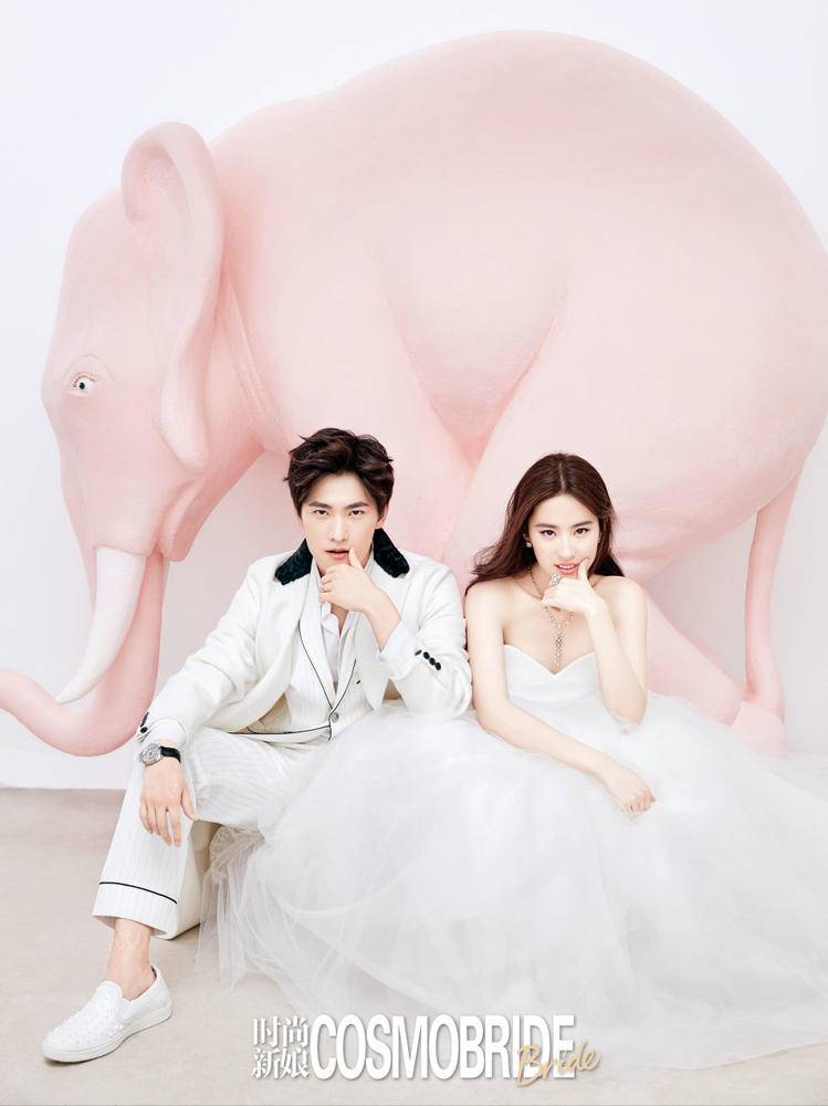 &ldquo;白夜夫婦&rdquo;時尚新娘封面大片 夢幻甜美顏值逆天