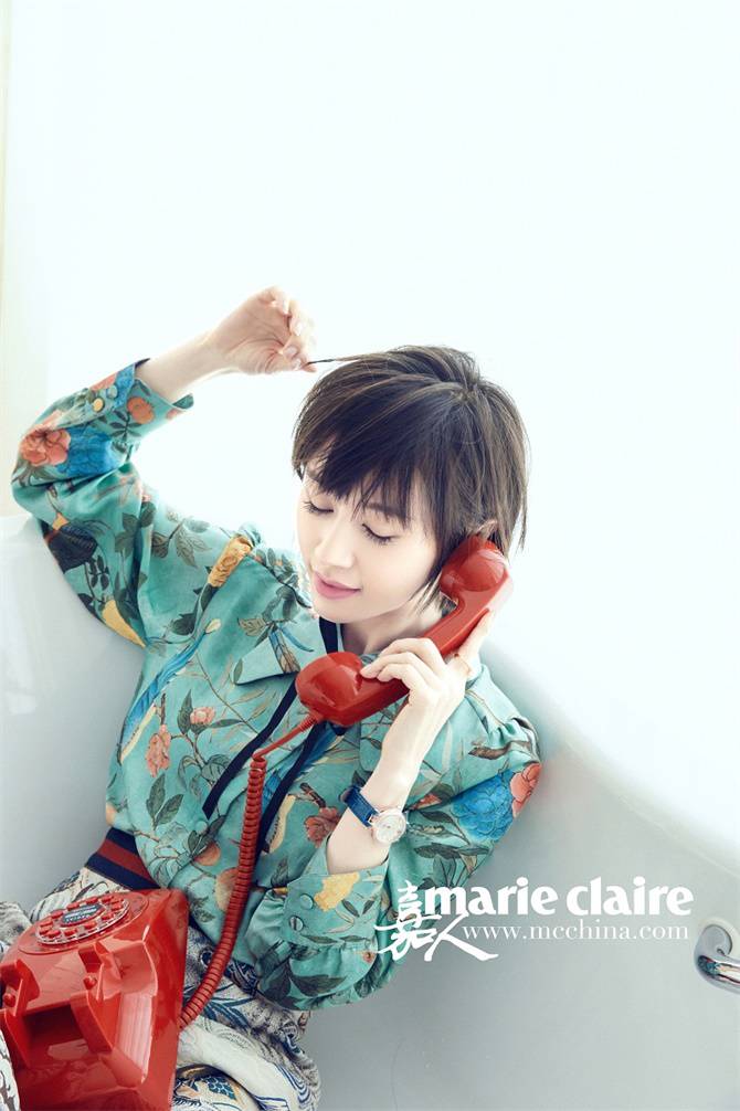 &ldquo;曲妖精&rdquo;王子文短發(fā)造型為《嘉人》拍攝人物大片