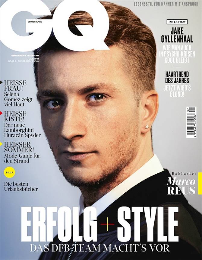 2016德國(guó)足球明星登《GQ》封面 盡顯男士成熟魅力