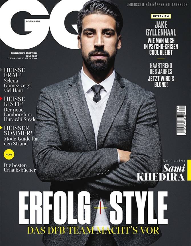 2016德國足球明星登《GQ》封面 盡顯男士成熟魅力