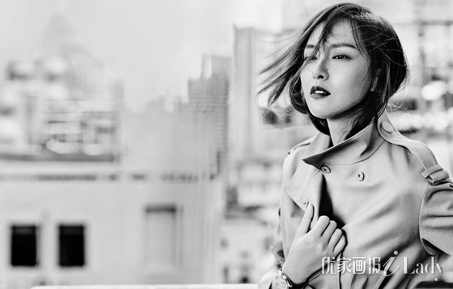 唐嫣雜志封面照曝光 變身復古摩登女郎