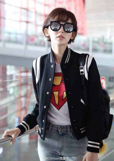 古力娜扎發(fā)型圖片欣賞 俏皮清純的短發(fā)丸子頭