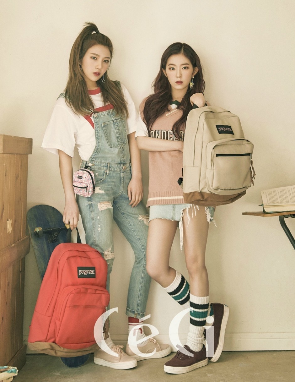 red velvet組合joy和Irene青春氣息寫真曝光