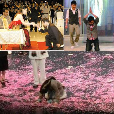 盤點娛樂圈當(dāng)紅明星們下跪內(nèi)幕 他們在拜誰?