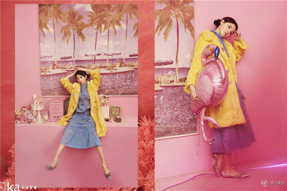 陳瑤最新寫真大片曝光 粉色夢幻少女心炸裂