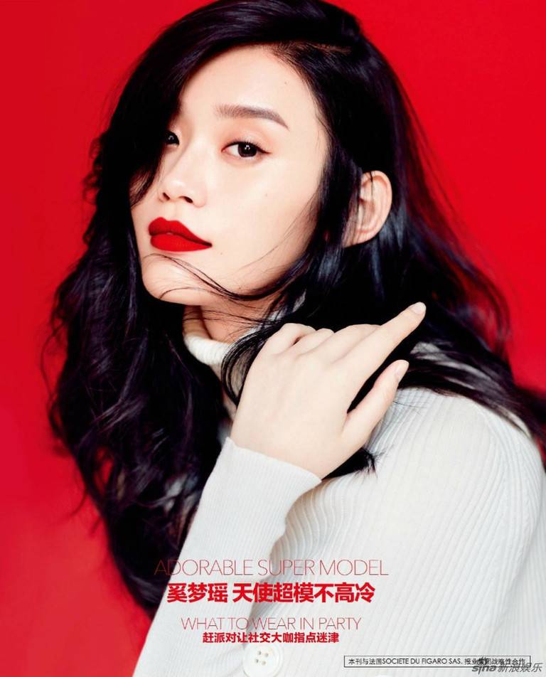 中國(guó)超模奚夢(mèng)瑤寫真大片曝光上演紅唇魅惑