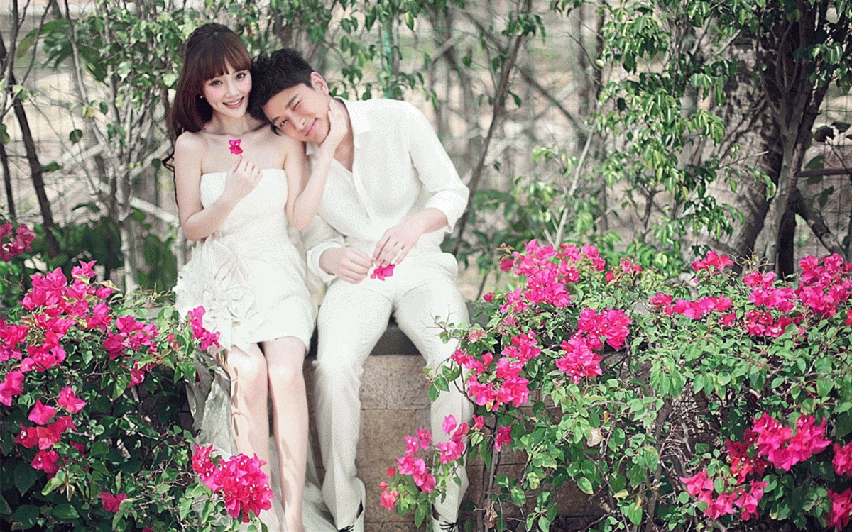 李小璐賈乃亮,婚紗照