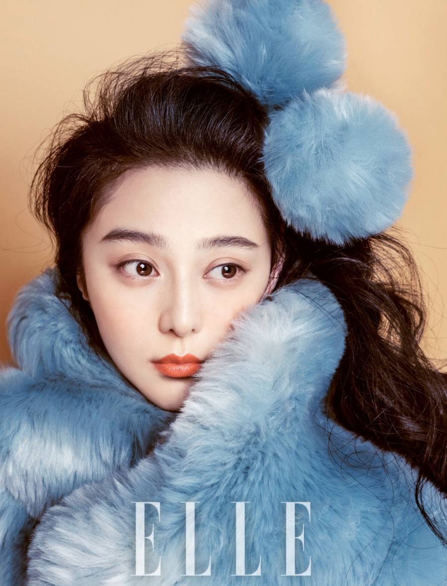 范冰冰雜志封面圖片 抱貓賣萌俏皮可愛