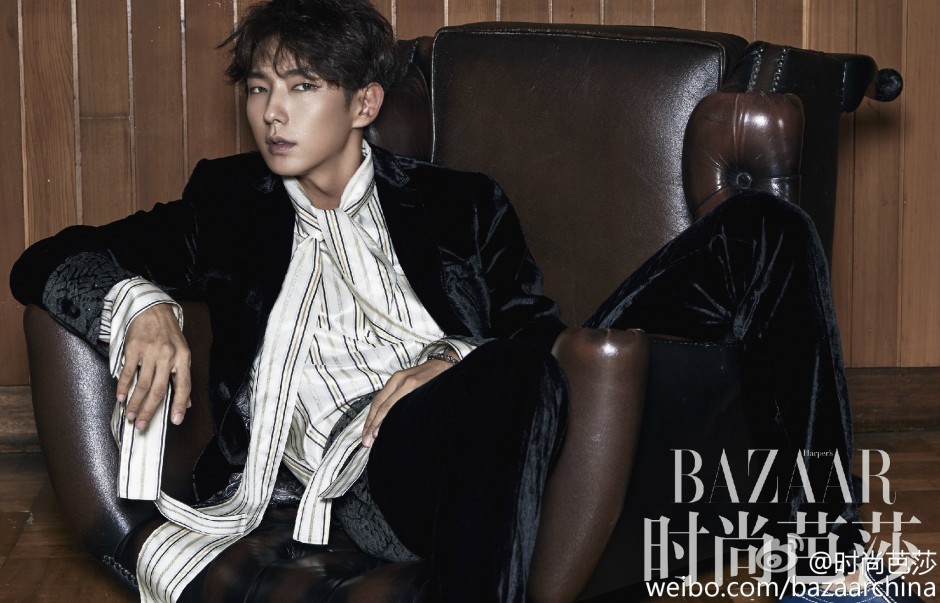 李準基時尚芭莎寫真公開 鵝絨西裝貴氣十足