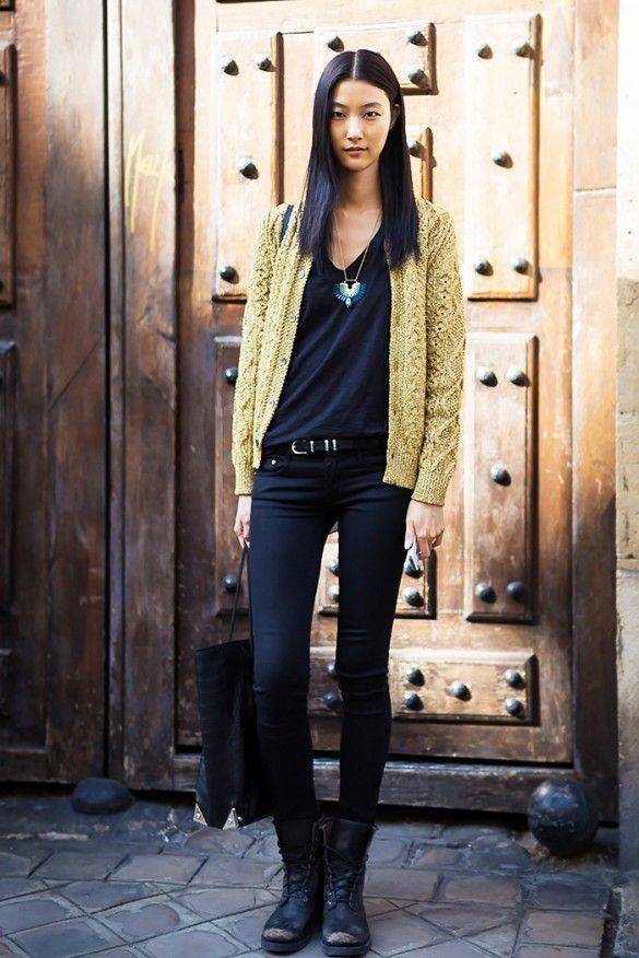 韓國模特樸智慧時尚簡約實用街拍