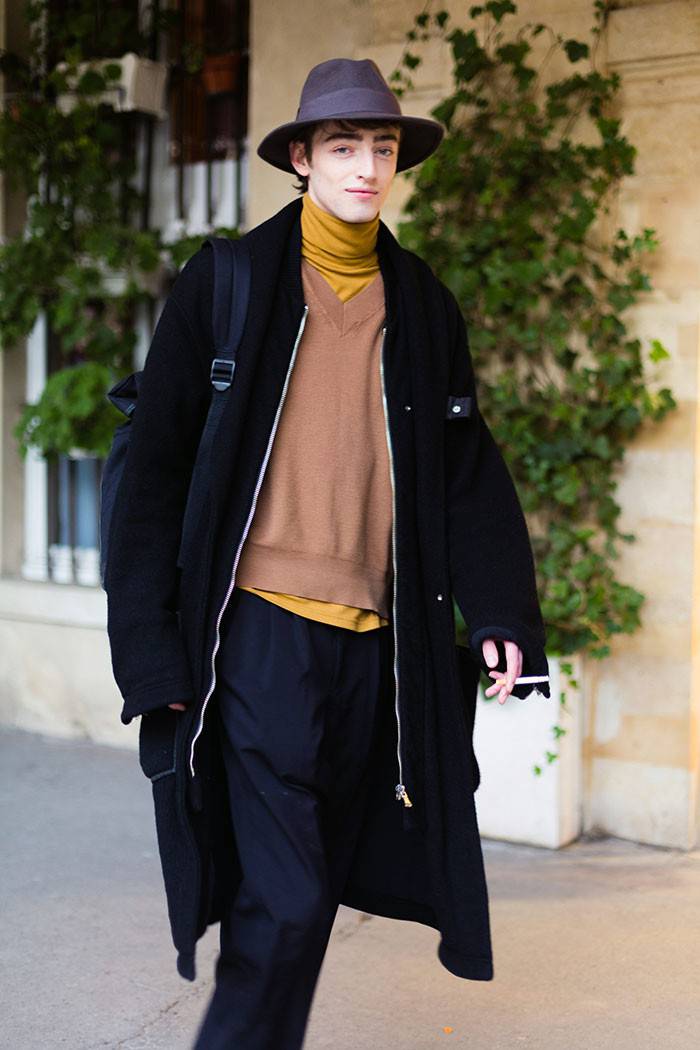 男裝時(shí)裝周的男模街拍look 又是一大波小鮮肉們