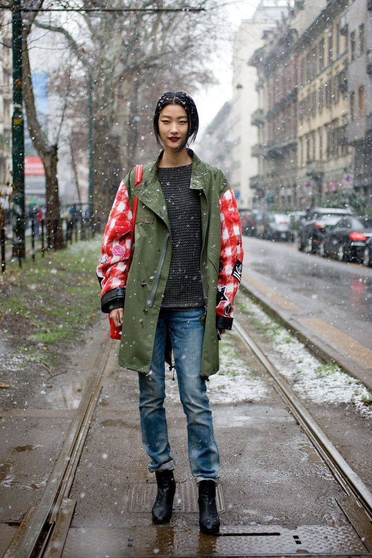 韓國模特樸智慧時尚簡約實用街拍