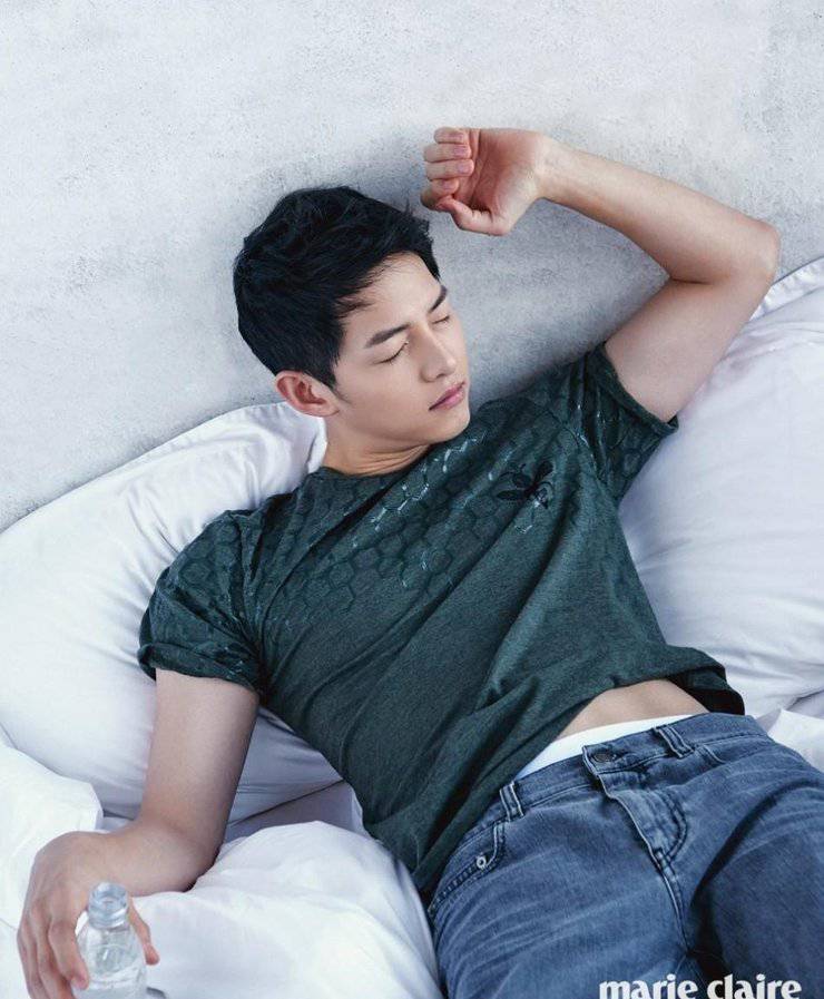 宋仲基最新寫真照曝光 化身愛狗帥氣宅男
