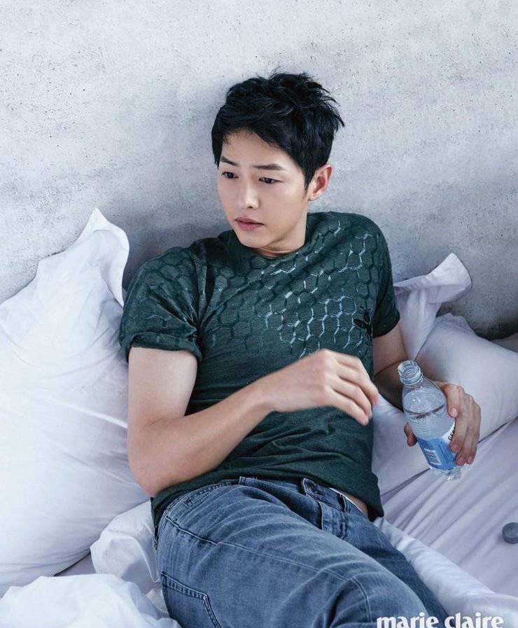 宋仲基最新寫真照曝光 化身愛狗帥氣宅男