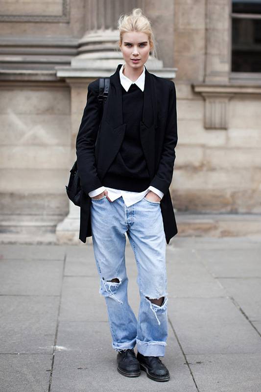 寬松牛仔褲怎么搭配？時(shí)尚達(dá)人給你不一樣的感覺