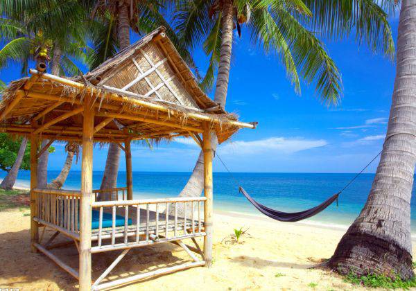 大海藍(lán)天沙灘 夏天海邊風(fēng)景圖片