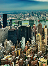 美國紐約曼哈頓全景圖片大全”