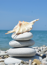 海邊鵝卵石風(fēng)景圖片大全