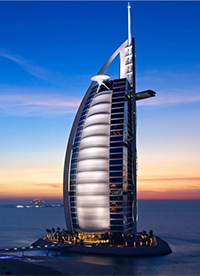 迪拜帆船酒店夢幻風(fēng)景素材圖片