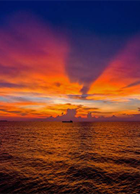 海邊云彩晚霞風(fēng)景圖片欣賞