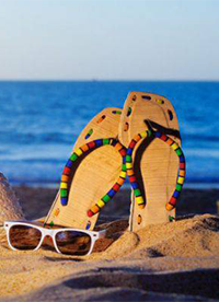 大海藍(lán)天沙灘 夏天海邊風(fēng)景圖片