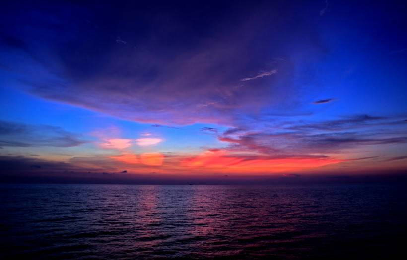 海邊云彩晚霞風(fēng)景圖片欣賞