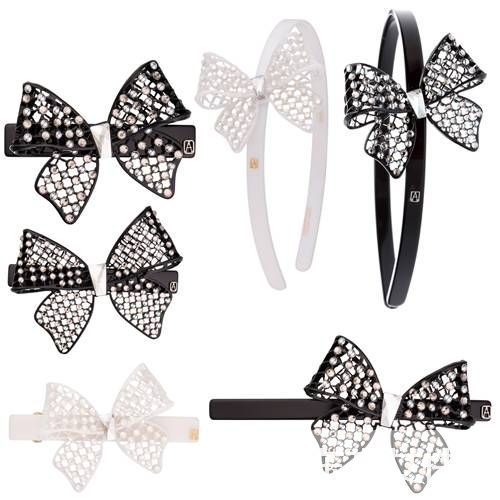 新款A(yù)lexandre de Paris for浪漫蝴蝶結(jié)發(fā)飾品