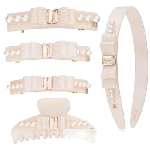 新款A(yù)lexandre de Paris for浪漫蝴蝶結(jié)發(fā)飾品