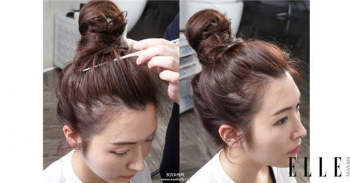 丸子頭的扎法圖解 越隨性越自然有型