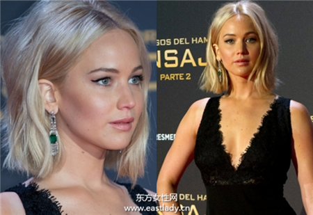 跟珍妮佛勞倫斯學(xué)發(fā)型設(shè)計(jì) 短發(fā)也可這么酷