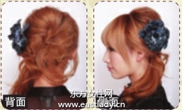 時尚劉海盤發(fā)呈現(xiàn)清爽氣質(zhì)