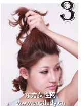 束劉海兒甜甜卷中短發(fā)隨意又不失時尚