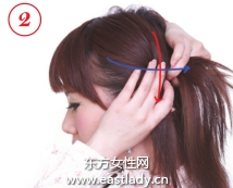 辮子的編法圖解之活波俏皮側(cè)編辮