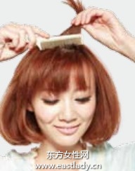 側(cè)團(tuán)子發(fā)辮顯示女性干練爽朗性格