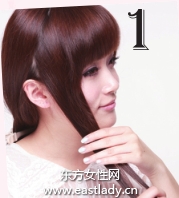 分區(qū)擰卷盤發(fā)發(fā)型設(shè)計(jì)圖解