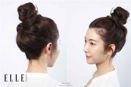 丸子頭的扎法圖解 越隨性越自然有型