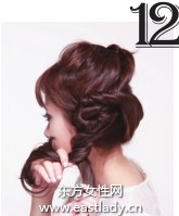 分區(qū)擰卷盤發(fā)發(fā)型設(shè)計(jì)圖解