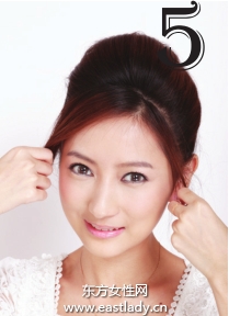 立體感圓潤盤發(fā)發(fā)型復(fù)古貴族氣