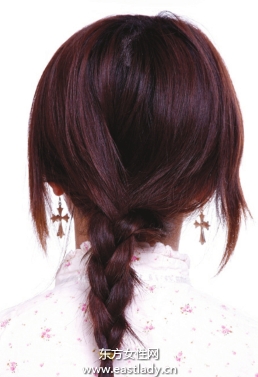 辮子的編法圖解之蓬松復(fù)古正編辮